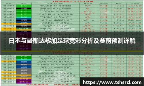 日本与哥斯达黎加足球竞彩分析及赛前预测详解