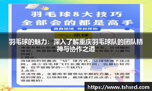 羽毛球的魅力：深入了解重庆羽毛球队的团队精神与协作之道